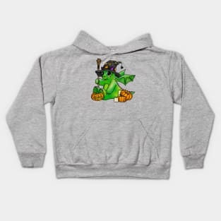 Little Halloween Dragon Kids Hoodie